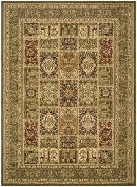 Safavieh Lyndhurst Collection LNH217A Green Round Area Rug, 5-Feet 3-Inch Round Safavieh Lyndhurst Collection LNH217A Green Round Area Rug, 5-Feet 3-Inch Round