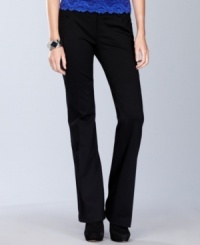 Try a better way to wear bootcut. INC's pants feature a curvy, contoured fit and a narrower leg opening for a sleek, slim look. Try a better way to wear bootcut. INC's pants feature a curvy, contoured fit and a narrower leg opening for a sleek, slim look.