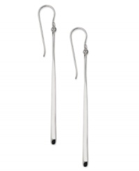 Spread your wings. Studio Silver's unique bat-shaped drop earrings come in polished sterling silver. Approximate drop: 2 inches. Spread your wings. Studio Silver's unique bat-shaped drop earrings come in polished sterling silver. Approximate drop: 2 inches.