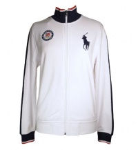 Polo Ralph Lauren USA Big Pony Full Zip Fleece Track Jacket (Large) Polo Ralph Lauren USA Big Pony Full Zip Fleece Track Jacket (Large)