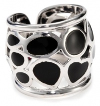 Roberto Coin Fifth Season Black Enamel Sterling Silver Mauresque Ring, Size 6 Roberto Coin Fifth Season Black Enamel Sterling Silver Mauresque Ring, Size 6