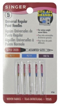Singer Universal Regular Point Machine Needles 5-Count Singer Universal Regular Point Machine Needles 5-Count