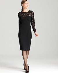 A splash of shimmer and sheer detailing lend a touch of opulence to the essential BASLER shift dress. Style with sleek heels and shine from morning to midnight. A splash of shimmer and sheer detailing lend a touch of opulence to the essential BASLER shift dress. Style with sleek heels and shine from morning to midnight.