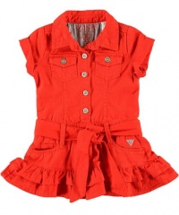 Guess Sable Dress (Sizes 4 - 6X) - orange, 4 Guess Sable Dress (Sizes 4 - 6X) - orange, 4