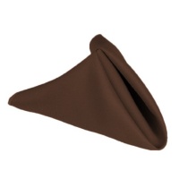 17 in. Polyester Napkins (1dz) Chocolate 17 in. Polyester Napkins (1dz) Chocolate