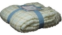 Martha Stewart Textured Yarn 50 x 60 Throw Ivory Plaid Martha Stewart Textured Yarn 50 x 60 Throw Ivory Plaid