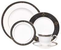 Lenox Vintage Jewel Platinum-Banded Bone China 5-Piece Place Setting, Service for 1 Lenox Vintage Jewel Platinum-Banded Bone China 5-Piece Place Setting, Service for 1