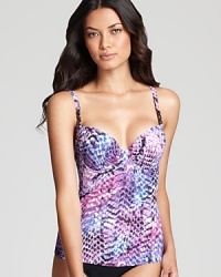 Charm your admirers in this snake-sational tankini top. Gottex takes the exotic trend to another level in standout color. Charm your admirers in this snake-sational tankini top. Gottex takes the exotic trend to another level in standout color.