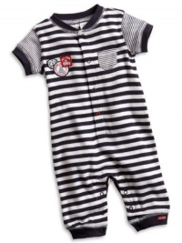 GUESS Kids Boys Baby Striped Coveralls (0 - 9m), NAVY (6/9M) GUESS Kids Boys Baby Striped Coveralls (0 - 9m), NAVY (6/9M)