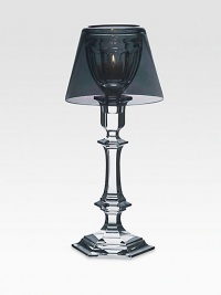 Created for Baccarat by legendary designer Phillippe Starck, this exquisite candleholder is completely crafted of fine crystal, from its beveled candlestick base to its graceful bowl to its shade which shimmers with a metallic finish.Baccarat by Starck signatureHandmadeLead crystal12.75HHand washMade in France Created for Baccarat by legendary designer Phillippe Starck, this exquisite candleholder is completely crafted of fine crystal, from its beveled candlestick base to its graceful bowl to its shade which shimmers with a metallic finish.Baccarat by Starck signatureHandmadeLead crystal12.75HHand washMade in France