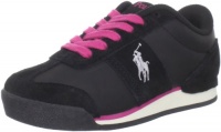 Polo by Ralph Lauren Slider Sneaker (Toddler/Little Kid/Big Kid),Black/Fuchsia,2 M US Little Kid Polo by Ralph Lauren Slider Sneaker (Toddler/Little Kid/Big Kid),Black/Fuchsia,2 M US Little Kid