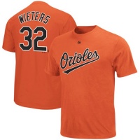 Matt Wieters Baltimore Orioles Orange Jersey Name and Number T-shirt Matt Wieters Baltimore Orioles Orange Jersey Name and Number T-shirt
