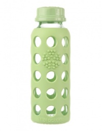 Lifefactory 9-Ounce Glass Beverage Bottle, Spring Green Lifefactory 9-Ounce Glass Beverage Bottle, Spring Green