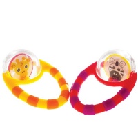 Sassy Flip and Grip Rattle 2 Pack Developmental Toy Sassy Flip and Grip Rattle 2 Pack Developmental Toy