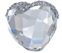 Swarovski Love Heart Crystal Figurine, Medium Swarovski Love Heart Crystal Figurine, Medium