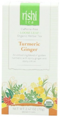 Rishi Tea Turmeric Ginger, 2.47 Ounce