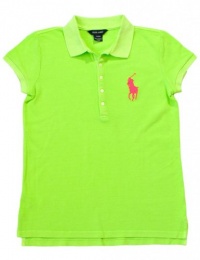 Ralph Lauren Girl's Big Pony Polo, Rescue Green, XL Ralph Lauren Girl's Big Pony Polo, Rescue Green, XL