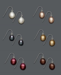 Rich, yet neutral, hues make this set of cultured freshwater pearl earrings by Fresh by Honora an instant wardrobe staple. Set includes six pairs of multicolored pearl earrings set in sterling silver. Approximate drop: 3/8 inch. Rich, yet neutral, hues make this set of cultured freshwater pearl earrings by Fresh by Honora an instant wardrobe staple. Set includes six pairs of multicolored pearl earrings set in sterling silver. Approximate drop: 3/8 inch.
