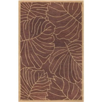 Surya Studio 2-Feet by 3-Feet Hand Tufted Rug, Brown Surya Studio 2-Feet by 3-Feet Hand Tufted Rug, Brown