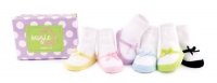 Trumpette Suzie Q 6 Pair Socks, Assorted, 0-12 Months