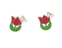 Crazy Sale!!!Cute Flower with Butterfly Stud Earrings Crazy Sale!!!Cute Flower with Butterfly Stud Earrings