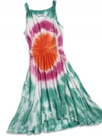 GUESS Kids Girls Big Girl Tie-Dye Dress, GREEN (10/12) GUESS Kids Girls Big Girl Tie-Dye Dress, GREEN (10/12)