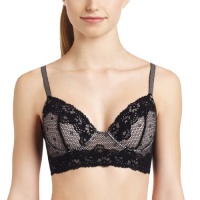 Josie by Natori Women's Etoile 3/4 Contour Plunge Bra, Black/Soft Pink, 34C Josie by Natori Women's Etoile 3/4 Contour Plunge Bra, Black/Soft Pink, 34C
