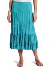 Karen Kane Women's Crushed Tiered Skirt, Turquoise, X-Small Karen Kane Women's Crushed Tiered Skirt, Turquoise, X-Small