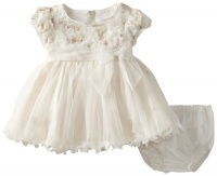 Bonnie Baby Baby-Girls Newborn Sweetheart Wire Hem Dress, Ivory, 0-3 Months Bonnie Baby Baby-Girls Newborn Sweetheart Wire Hem Dress, Ivory, 0-3 Months