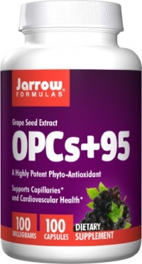 Jarrow Formulas OPCs + 95 100mg, Grape Seed Extract, 100 Capsules Jarrow Formulas OPCs + 95 100mg, Grape Seed Extract, 100 Capsules