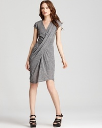 The definition of a go-to wardrobe piece, this draped Rebecca Taylor dress slips on for instant cool-girl style, infusing your look with a downtown sensibility while still appearing sophisticated and polished. The definition of a go-to wardrobe piece, this draped Rebecca Taylor dress slips on for instant cool-girl style, infusing your look with a downtown sensibility while still appearing sophisticated and polished.