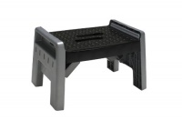 Cosco 11-905PBL4 Molded Folding Step Stool, Platinum