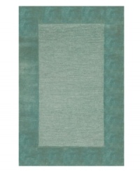 A looped center of mottled tones is framed by rich color in tufted pile, presenting a modern area rug that is both casual and practical. Hand tufted in India of pure wool fibers, the Madrid area rug is a comforting, stylish addition to any decor. A looped center of mottled tones is framed by rich color in tufted pile, presenting a modern area rug that is both casual and practical. Hand tufted in India of pure wool fibers, the Madrid area rug is a comforting, stylish addition to any decor.