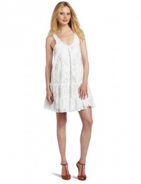 Catherine Malandrino Women's Sleeveless Eyelet Dress, White, 8 Catherine Malandrino Women's Sleeveless Eyelet Dress, White, 8