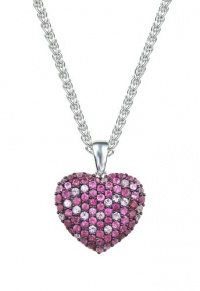 Effy Jewlery Balissima Splash Ruby & Pink Sapphire Heart Pendant