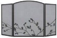Panacea Three Panel Oak Leaf Firescreen, Colonial Brown Panacea Three Panel Oak Leaf Firescreen, Colonial Brown