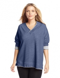 Jones New York Womens Plus-Size Long Sleeve Raw Edge Tunic Jones New York Womens Plus-Size Long Sleeve Raw Edge Tunic