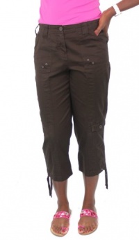 Style&co. Pants, Women's Cropped Straight Leg Ruched Bottom Cargo Capri Style&co. Pants, Women's Cropped Straight Leg Ruched Bottom Cargo Capri