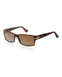 Designed and crafted in Italy, Persol - from the Italian per il sole meaning for the sun - is a favorite among tastemakers and celebrities for its impeccable fit and incredible clarity. The brand's patented Meflecto temples offer a secure fit, while crystal-tempered sunglass lenses provide protection with distortion-free vision. With a brand character that can best be described as classy, exclusive, stylish, and unique, Persol continues to go beyond trends. Designed and crafted in Italy, Persol - from the Italian per il sole meaning for the sun - is a favorite among tastemakers and celebrities for its impeccable fit and incredible clarity. The brand's patented Meflecto temples offer a secure fit, while crystal-tempered sunglass lenses provide protection with distortion-free vision. With a brand character that can best be described as classy, exclusive, stylish, and unique, Persol continues to go beyond trends.