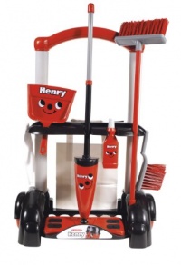 Casdon Henry Cleaning Trolley (Red And Black) Casdon Henry Cleaning Trolley (Red And Black)