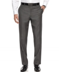 Classic charcoal is a must-have for the workweek. Make a modern move with this slim-fit style from Calvin Klein. Classic charcoal is a must-have for the workweek. Make a modern move with this slim-fit style from Calvin Klein.