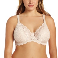 Leading Lady Women's Plus-Size Padded Lace Cups Underwire Bra