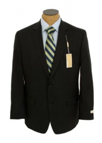 Michael Kors Mens Black Pinstripe Wool Suit- Size 40L Michael Kors Mens Black Pinstripe Wool Suit- Size 40L