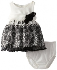 Bonnie Baby-girls Newborn Lace Border Dress, Ivory, 6-9 Months Bonnie Baby-girls Newborn Lace Border Dress, Ivory, 6-9 Months