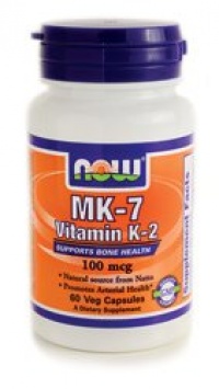 Now Foods Vitamin K-2 (MK7) Veg Capsules, 100 mcg, 60 Count Now Foods Vitamin K-2 (MK7) Veg Capsules, 100 mcg, 60 Count