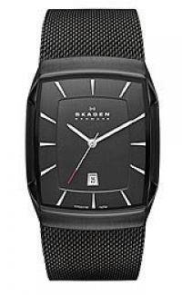 SKAGEN Aktiv Black Mesh Men's Titanium Watch SKAGEN Aktiv Black Mesh Men's Titanium Watch
