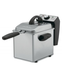Big flavor for your favorite finger foods. The Waring mini deep fryer is perfect for crisp, golden brown fries, chicken fingers with that just-right crunch and much more. One-year warranty. Model DF55. Big flavor for your favorite finger foods. The Waring mini deep fryer is perfect for crisp, golden brown fries, chicken fingers with that just-right crunch and much more. One-year warranty. Model DF55.