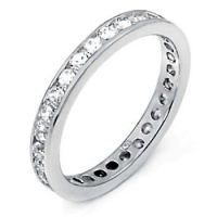 Sterling Silver .96ct Russian Ice on Fire CZ Brilliant Cut Stackable Wedding Anniversary Eternity Band Ring, sz 7.5, Kristen Sterling Silver .96ct Russian Ice on Fire CZ Brilliant Cut Stackable Wedding Anniversary Eternity Band Ring, sz 7.5, Kristen