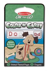 Melissa & Doug Color and Carry Coloring Book - Animals