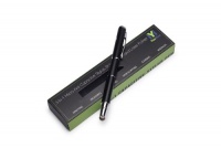 YooMee 3-in-1 Black Fibermesh Capacitive Touchscreen Stylus with Laser Pointer and Ballpoint Pen (Black)